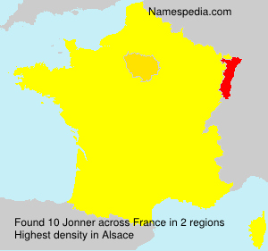 Surname Jonner in France Surname Jonner in France