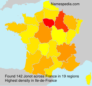 Surname Jonot in France Surname Jonot in France