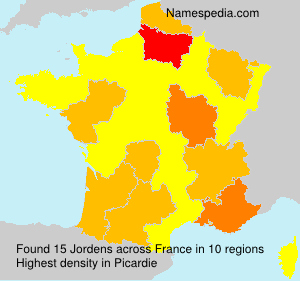 Surname Jordens in France Surname Jordens in France