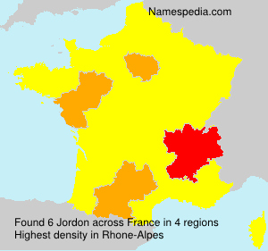 Surname Jordon in France Surname Jordon in France