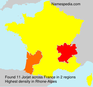 Surname Jorjet in France Surname Jorjet in France