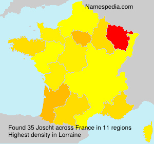 Surname Joscht in France Surname Joscht in France