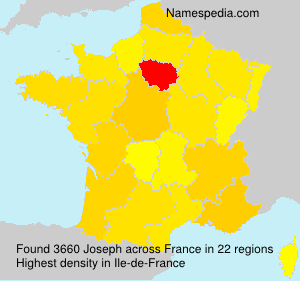 Surname Joseph in France Surname Joseph in France
