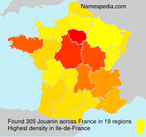 Surname Jouanin in France