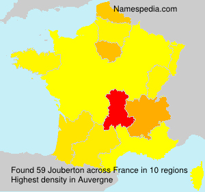 Surname Jouberton in France Surname Jouberton in France