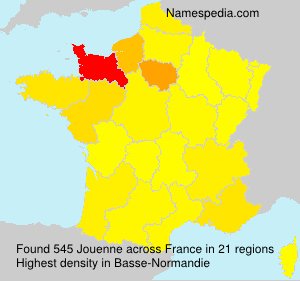 Surname Jouenne in France Surname Jouenne in France