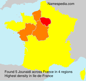 Surname Jounaidi in France Surname Jounaidi in France