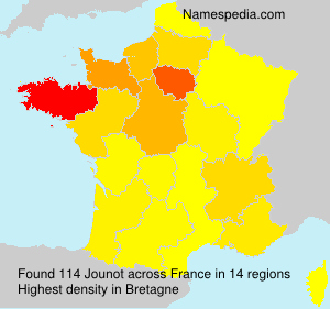 Surname Jounot in France Surname Jounot in France