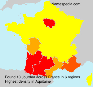 Surname Jourdaa in France