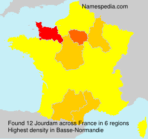 Surname Jourdam in France Surname Jourdam in France