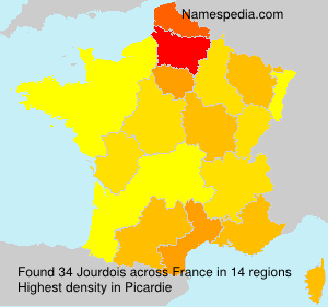 Surname Jourdois in France Surname Jourdois in France