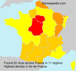 Surname Jous in France Surname Jous in France