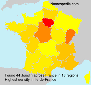 Surname Jouslin in France Surname Jouslin in France