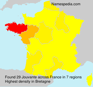 Surname Jouvante in France Surname Jouvante in France