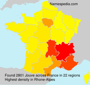Surname Jouve in France Surname Jouve in France