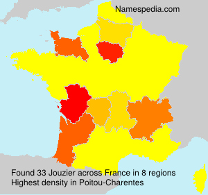 Surname Jouzier in France Surname Jouzier in France