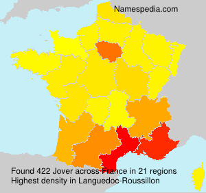 Surname Jover in France Surname Jover in France