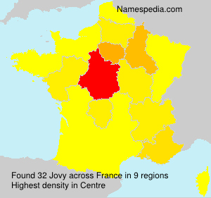 Surname Jovy in France Surname Jovy in France