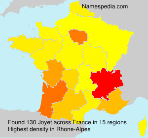 Surname Joyet in France Surname Joyet in France