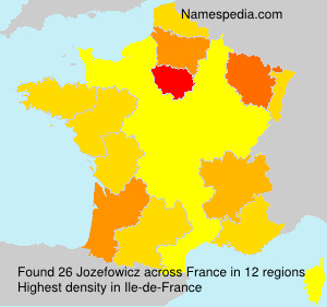 Surname Jozefowicz in France Surname Jozefowicz in France