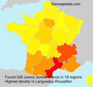 Surname Juarez in France Surname Juarez in France