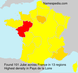 Surname Jube in France Surname Jube in France