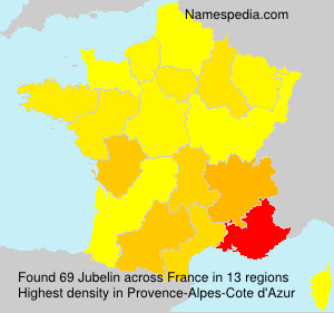 Surname Jubelin in France