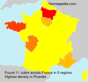 Surname Jubre in France Surname Jubre in France