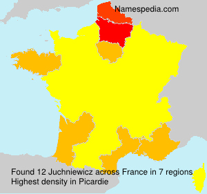 Surname Juchniewicz in France Surname Juchniewicz in France