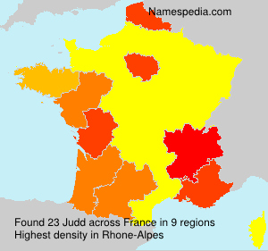 Surname Judd in France Surname Judd in France