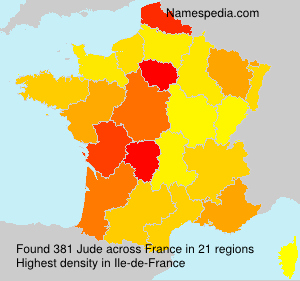 Surname Jude in France