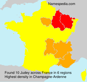 Surname Judey in France Surname Judey in France