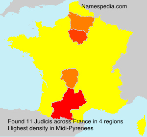 Surname Judicis in France Surname Judicis in France