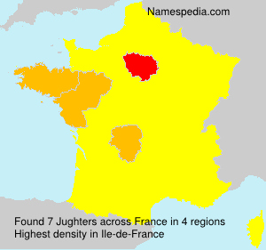 Surname Jughters in France Surname Jughters in France