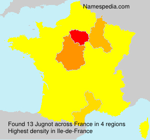 Surname Jugnot in France Surname Jugnot in France