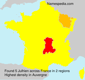 Surname Julhien in France