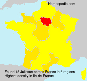 Surname Julisson in France Surname Julisson in France