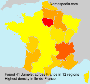 Surname Jumelet in France Surname Jumelet in France