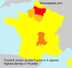 Surname Junion in France Surname Junion in France