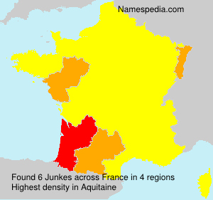 Surname Junkes in France Surname Junkes in France