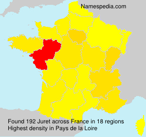 Surname Juret in France Surname Juret in France