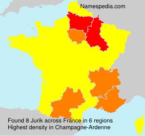 Surname Jurik in France