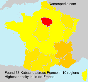 Surname Kabache in France Surname Kabache in France