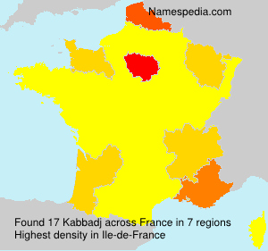 Surname Kabbadj in France Surname Kabbadj in France