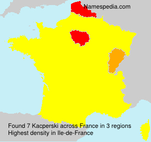 Surname Kacperski in France Surname Kacperski in France