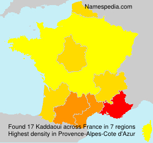 Surname Kaddaoui in France Surname Kaddaoui in France