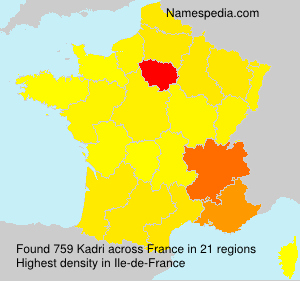 Surname Kadri in France Surname Kadri in France