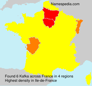 Surname Kafka in France Surname Kafka in France