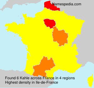 Surname Kahle in France