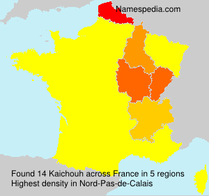 Surname Kaichouh in France Surname Kaichouh in France